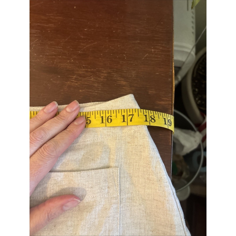 NEW Banana Republic Utility Cargo Mini Skirt Linen Blend Button Front Size 12 - Picture 6 of 8
